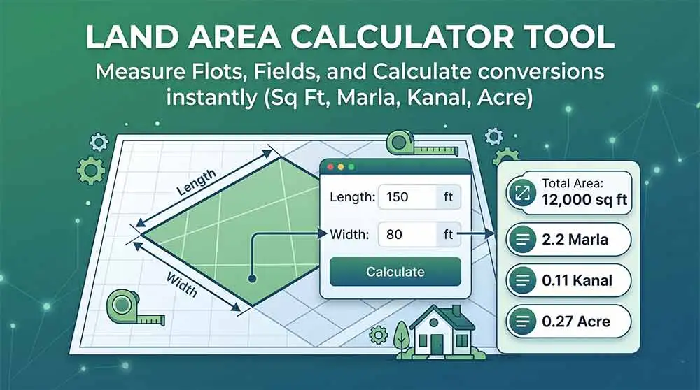 Free Land Area Calculator: Fast & Easy Conversion